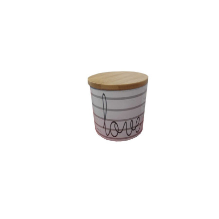 BOITE LOVE Pot en Céramique avec Couvercle 9cm