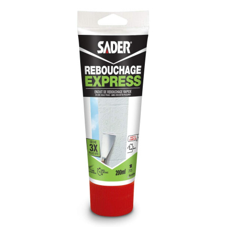 SADER Enduit Rebouchage Express - Blanc - Sechage Rapide