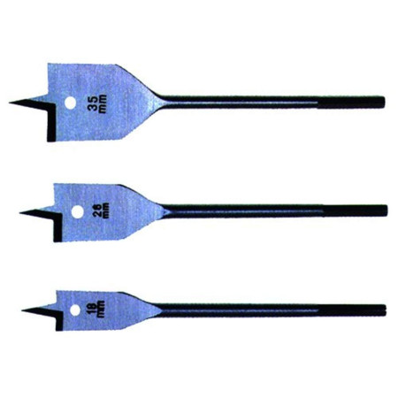 Mèche Bois Plate Fraisée Ø22mm Acier Trempé