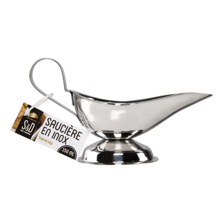 Saucière Inox Saveur & Dégustation 17,8 x 8 x 9,5 cm
