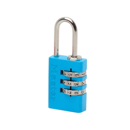 Cadenas à Combinaison Programmable Master Lock Aluminium Couleur Aléatoire
