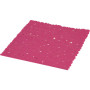 Fond de douche PVC galets 50x50cm Antidérapant Fuchsia