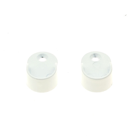 Rideaux Blancs pour Tringle Ovale Lot de 2