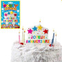 Bougies Party Joyeux Anniversaire x8