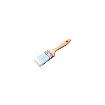 Brosse Plate SAVY T80, Poils Synthétiques, Manche Bois, Bleu Pro