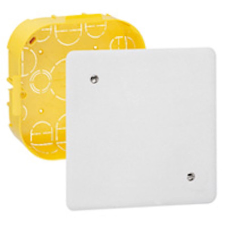 Boîte de Dérivation Électrique Jaune et Blanc