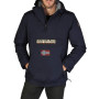 Napapijri - Rainforest Pocket - Blouson À Capuche - Homme - Bleu Blu Marine 176 - Taille XL