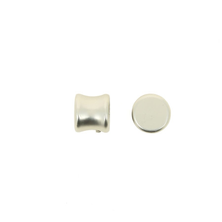Embouts Rideaux Fer Forgé Argent Mat Lot de 2