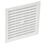 Grille d'Aération Nicoll A Visser ou à Coller Carrée Blanc