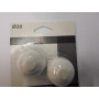 Rideaux avec Embout Bois Blanc Ø20 mm Lot de 2