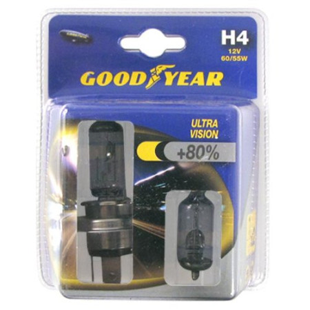 Ampoule Goodyear H4 Ultra Vision 80 Visibilité en Plus