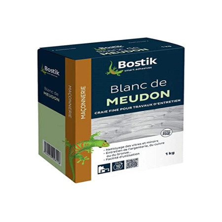 Bostik Blanc de Meudon Craie Fine pour Entretien 1 kg