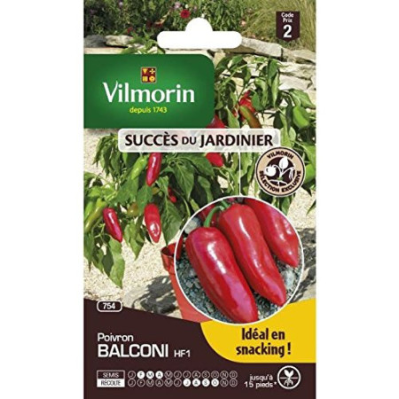 Sachets Graines Poivron Balcon Vilmorin