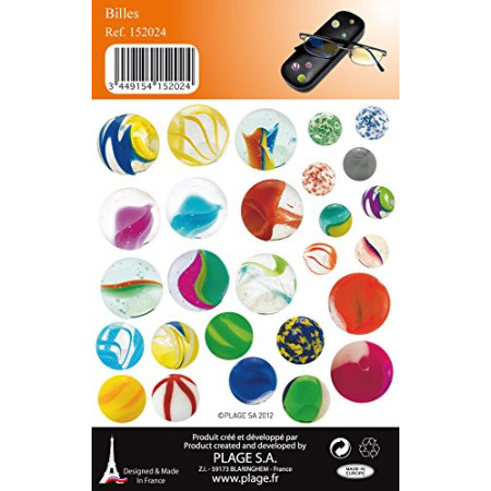 Stickers Billes, Moustaches Heures de Plaisir