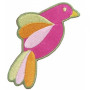 Ecussons Loisirs Oiseau Exotique Brodé 5,5x6,5 cm