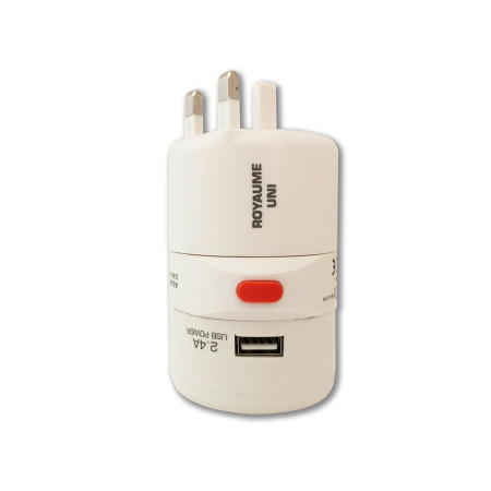 Adaptateur Voyage Universel Watt & Co ADU-150P-USB-2B Blanc