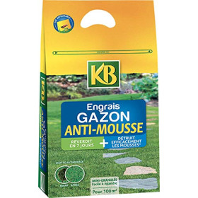 Engrais Gazon Anti-mousse KB - 100m²