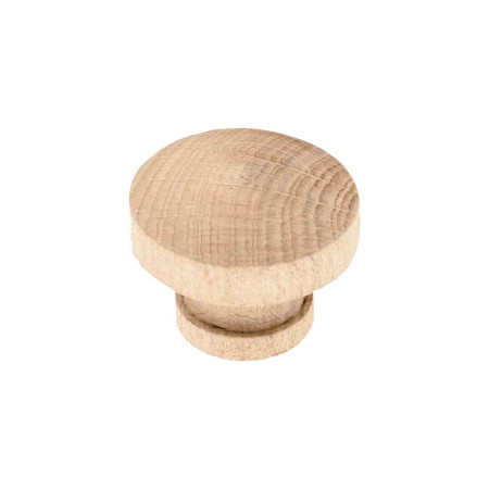 Bouton Hêtre Poncé Moderne Diamètre 30mm