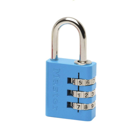 Cadenas à Combinaison Programmable Master Lock Aluminium Couleur Aléatoire