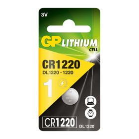 Pile Bouton Lithium GP CR1220 Longue Durée