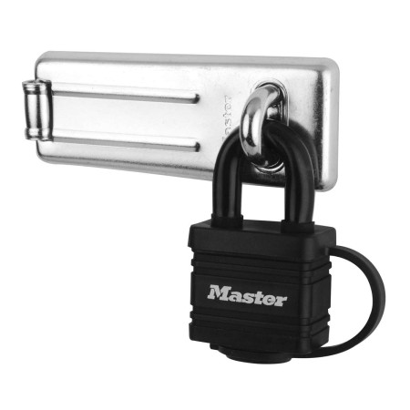 Pack Moraillon de Porte & Cadenas à Clé Master Lock Noir