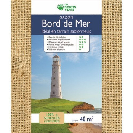 Gazon Bord de Mer Les Doigts Verts 1kg Semence Pure Résistante