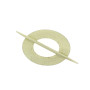 Rideaux Bois Ivoire & Or Embrasse Ovale