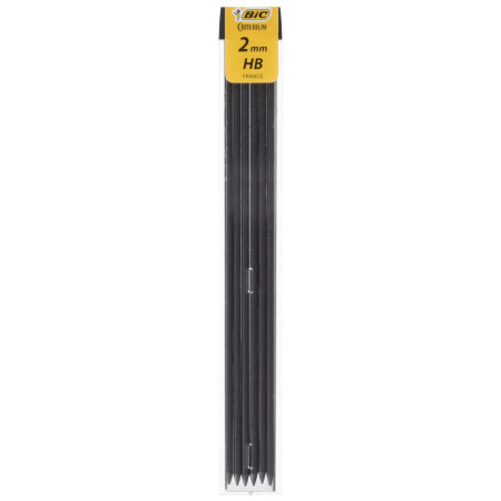 Mines Crayon Mécanique BIC Criterion - 2 mm HB - Lot de 12