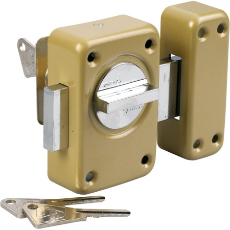 Verrou VACHETTE V136 Bouton Cylindre 45mm x Ø23mm Bronze