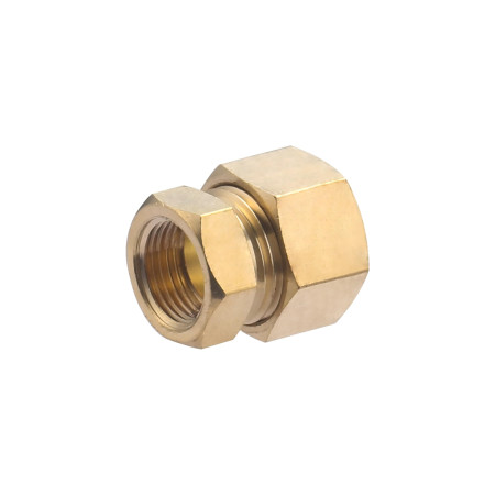 Manchon Bicone Laiton F 12x17 pour Tube Cuivre D14