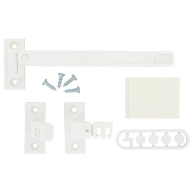 Entrebâilleur de Fenêtre Polyamide Blanc 1 ou 2 Vantaux