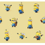 Rideau Minions Texco Coton Jaune 140x250cm
