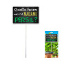 Plaque Décorative Jardin "Quelle Heure Est-Il Madame Persil" - Métal 22.5cm