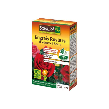 Engrais Rosiers et Arbustes Solabiol 750g En rupture jusqu'au 26.03