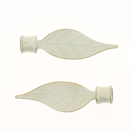 Rideaux Embouts Fer Forgé Ivoire & Or