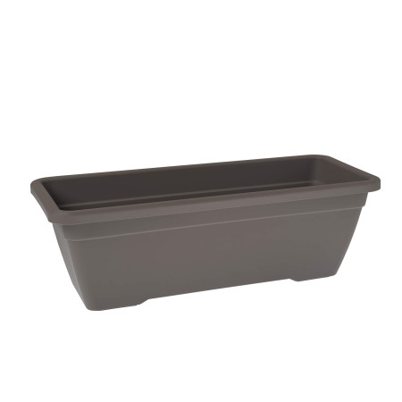 Jardinière Venezia 60cm Taupe Rectangulaire avec Soucoupe