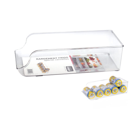 Bac de Rangement Frigo Canette - Matière Chef - 24,5x14,5 cm