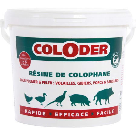 Résine de Colophane Coloder 600g Plumer & Peler