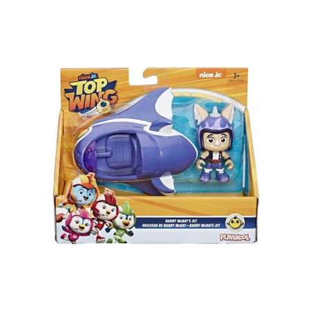 TOP WINGS Baddy McBats Jet Figurine et Véhicule