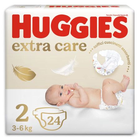 Couches Bébé Huggies Extra Care Taille 2 Confort & Protection