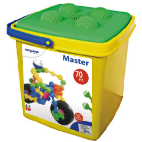 Miniland Master - 70 Pièces - Blocs de Construction pour Enfants