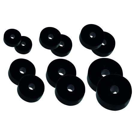 Kit Joints Clapets Percés Noir Lot de 12 Boutte
