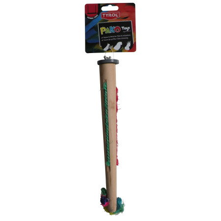 Perchoir Tyro en Bois Naturel pour Oiseaux Pako Toys