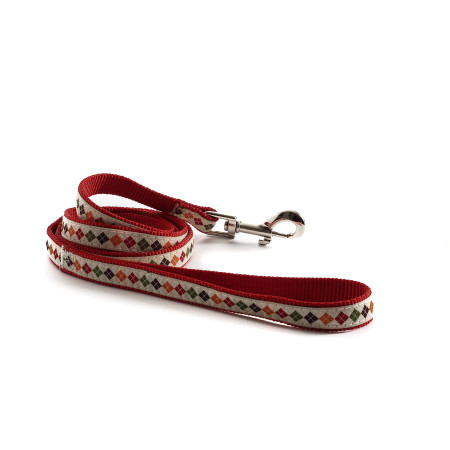 Laisse Chien Nylon Géométrique Multicolore 1,2m