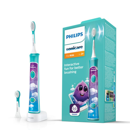 Brosse à Dents Électrique Philips Sonicare Enfant Turquoise Nettoyage Doux