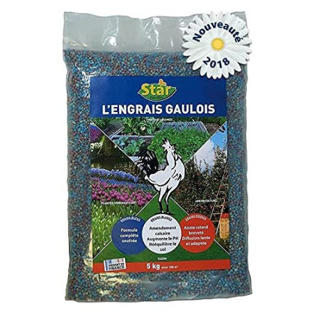 Engrais Complet Gaulois BleuBlancRouge 5kg START EGA5