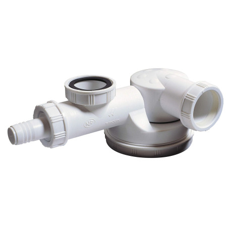 Siphon évier 1 bac WIRQUIN Blanc 30718740