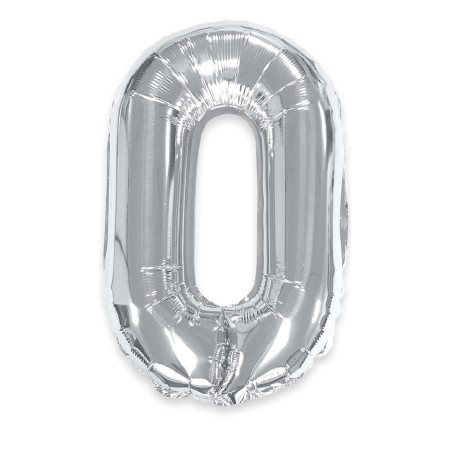 Ballon Métallique Argent 0 34 cm