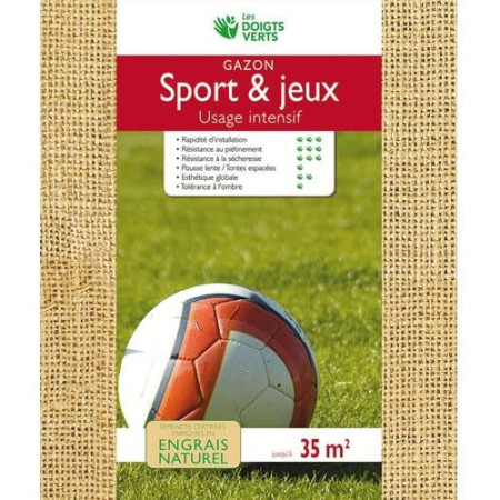 Gazon Sport & Jeux Enrichi Les Doigts Verts 1kg