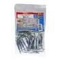 Set de 25 ClousVis et Fixations Fischer 4 x 46 cm, Gris